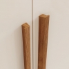 Handle detail of Siena Vicawu wardrobe in wood finish