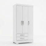 Small wardrobe of 80 cm with drawers and shelves, small wardrobes, coat racks, youth wardrobes